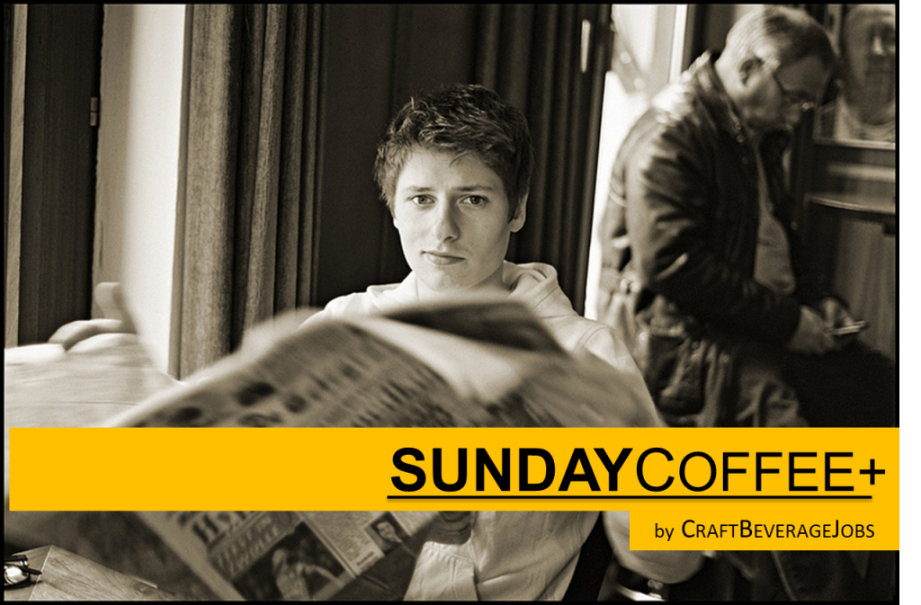 sunday coffee guy w newspaper