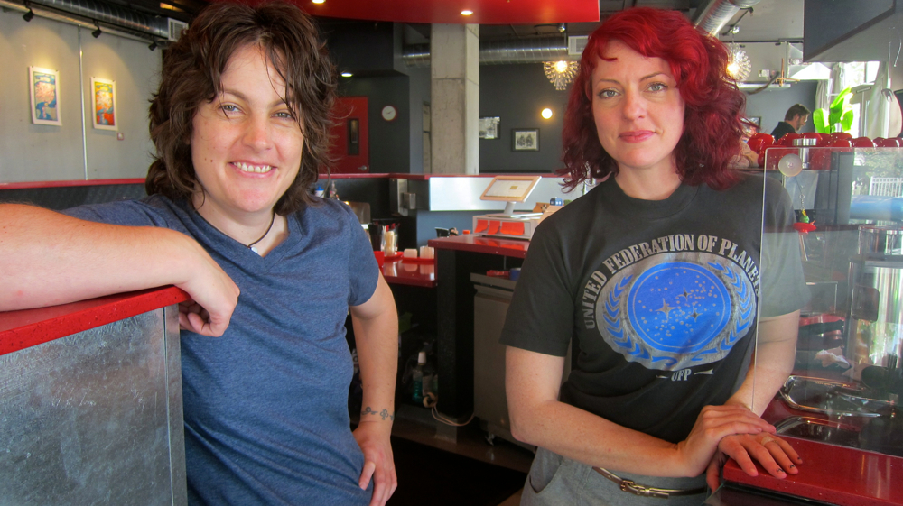 Jen St. Hilaire & Susanna Handow, co-founders of Scarlet City Espresso 