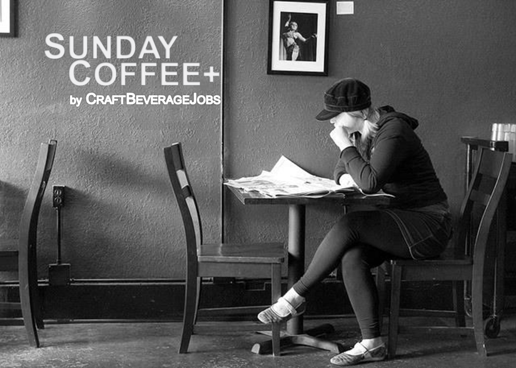 sunday coffee girl alone at table