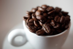 coffee beans in cup, flickr